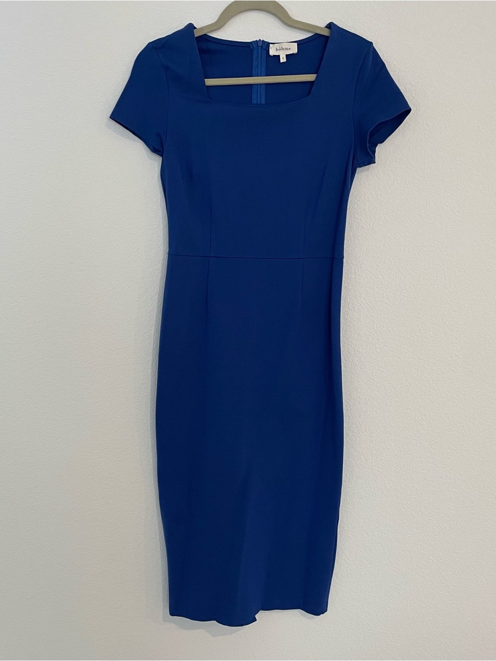 Bohme Cobalt Blue Midi Sheath Dress